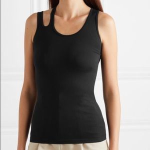 Cutout seamless stretch-jersey tank